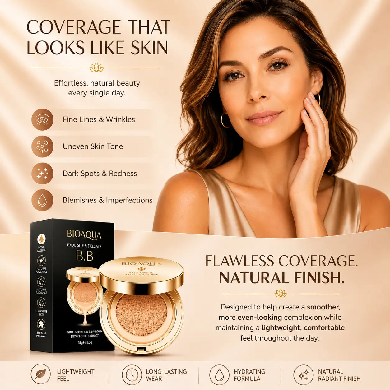 BioAqua Professional Foundation – Flawless Coverage for Mature Skin