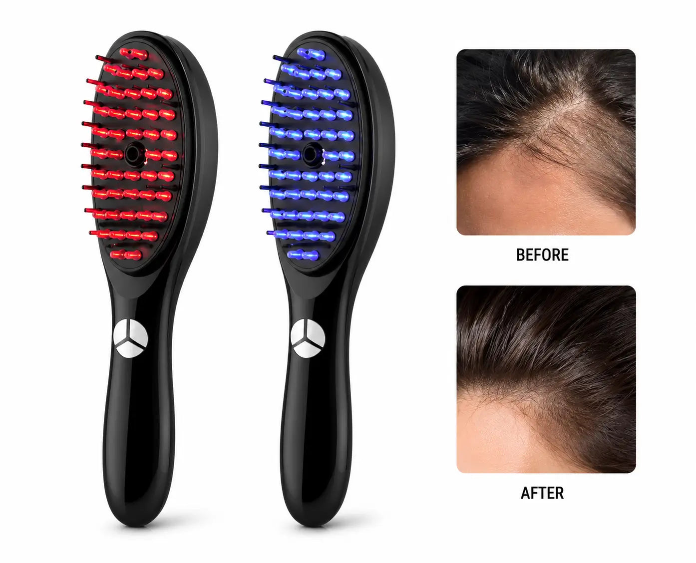 Red & Blue LED Hair Revitalising Brush