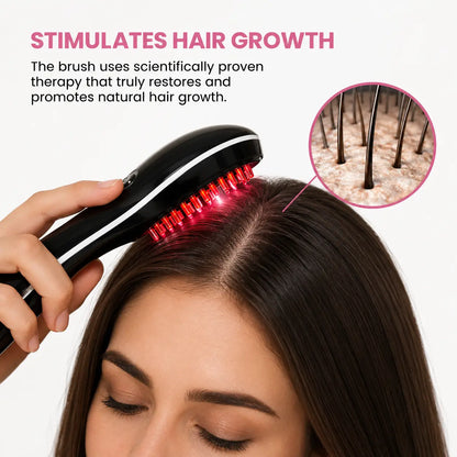 Red & Blue LED Hair Revitalising Brush