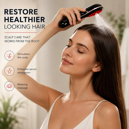 Red & Blue LED Hair Revitalising Brush
