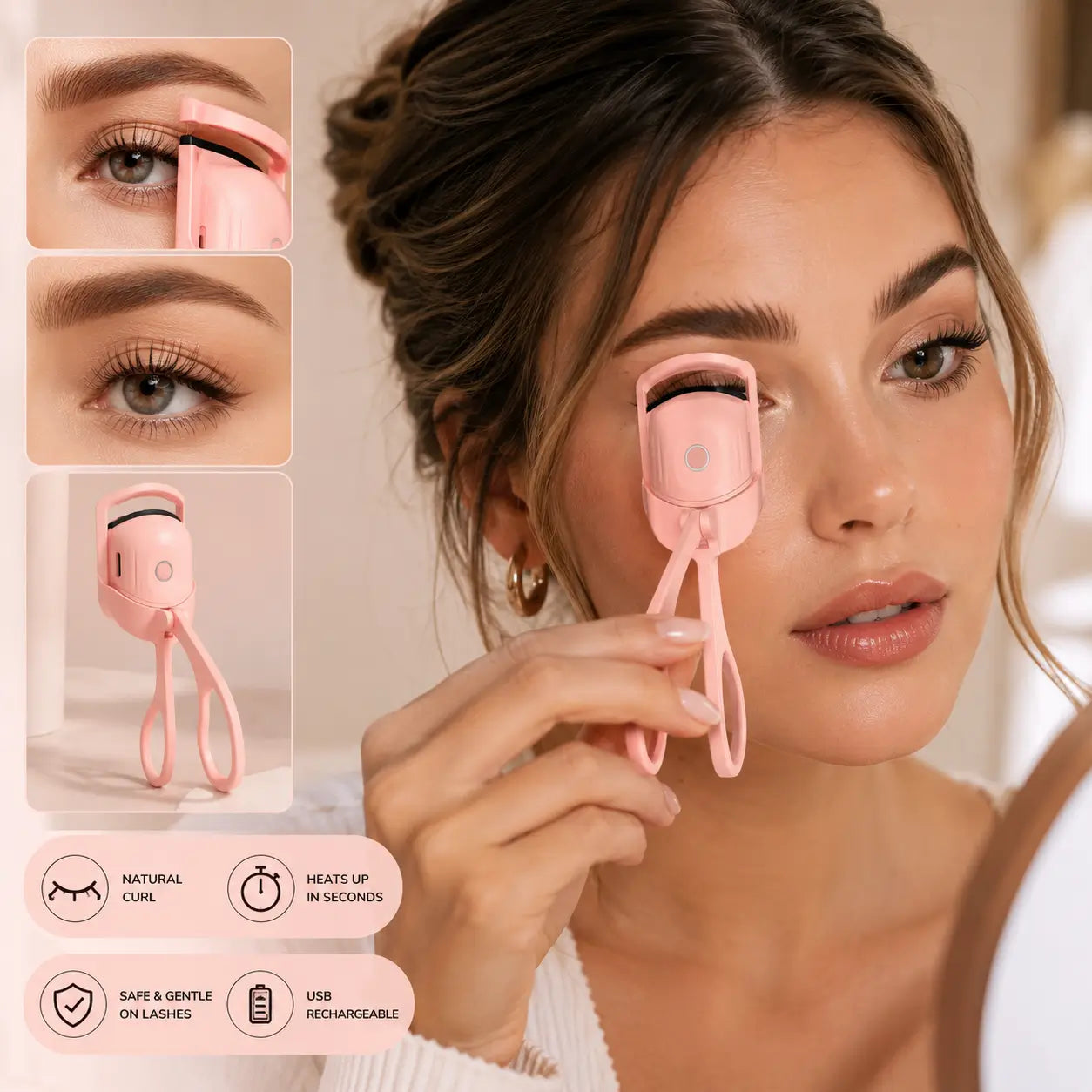 Electric Eyelash Curler – Long-Lasting Curl & Lift