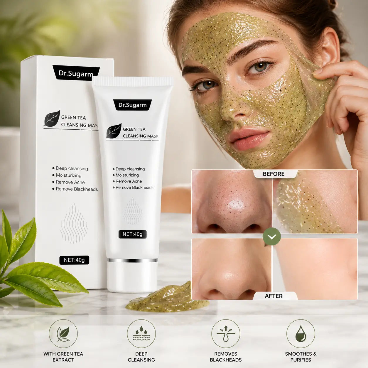 Green Tea Blackhead Peel-Off Mask