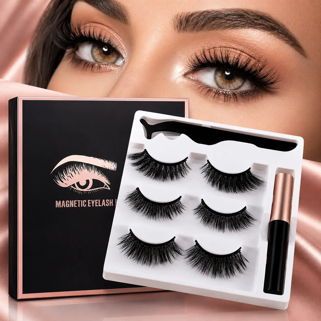 Magnetic False Lashes – Effortless Glam Loo