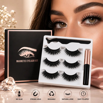 Magnetic False Lashes – Effortless Glam Loo